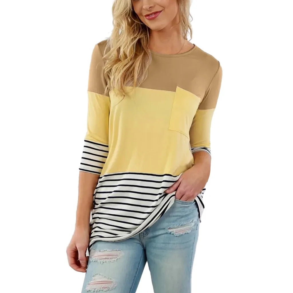 🤰 Umstands- & Stillshirt – Lässig, Gestreift & Langarm