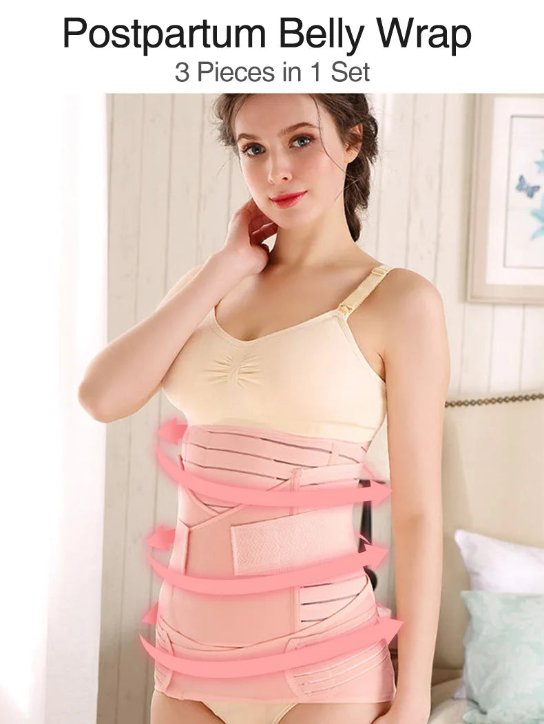 🌸 3-teiliges Korsett für Mütter – Body Shaper & Waist Wrap