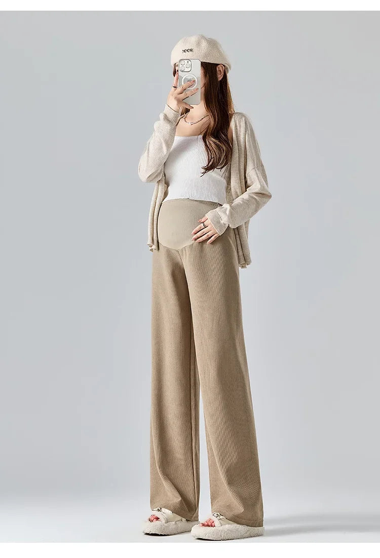 🤰Herbst/Winter Umstands-Hose – Weit & Bequem mit Elastikbund