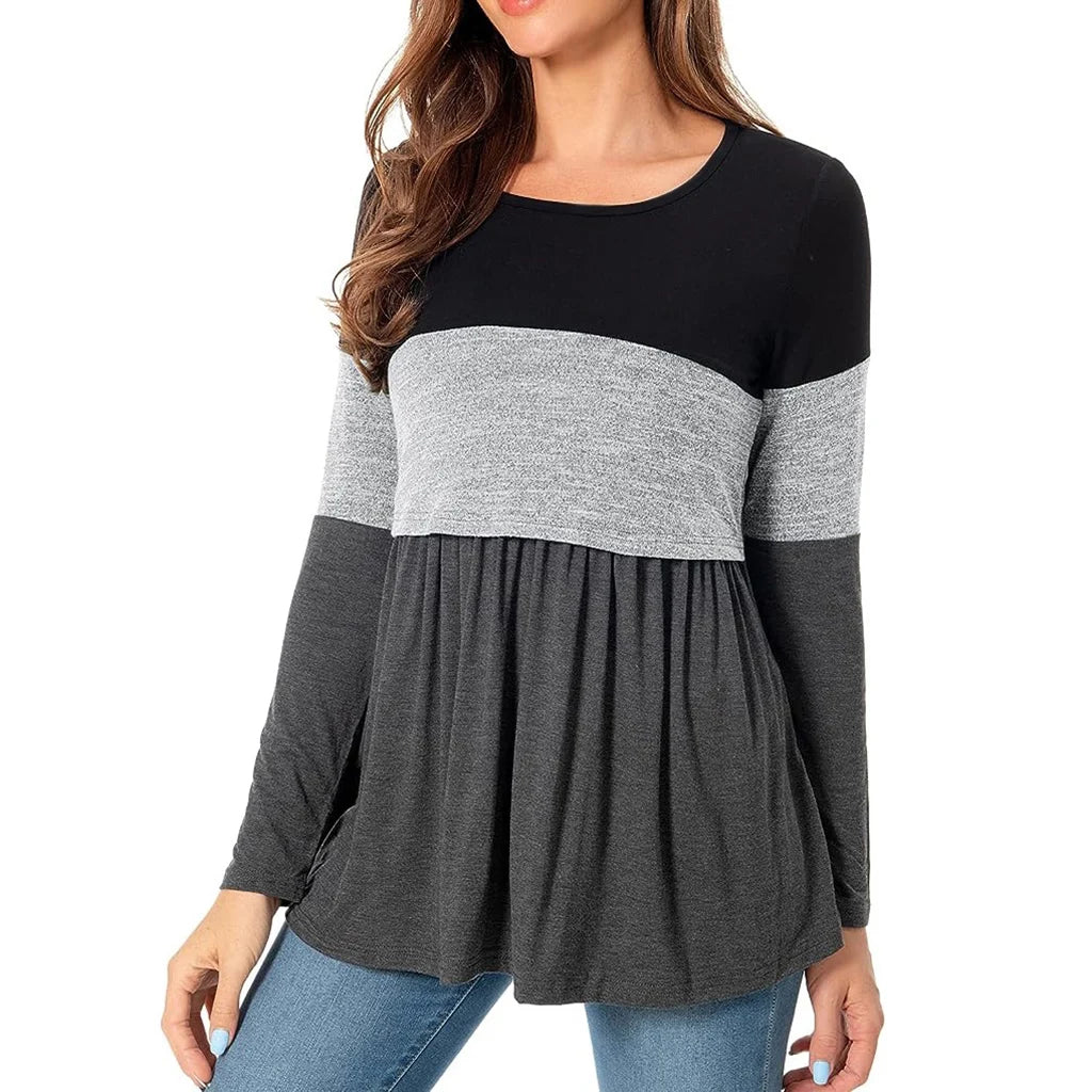 💕 Umstands-Langarmshirt – Bequem, trendy & für Schwangerschaft & Stillen