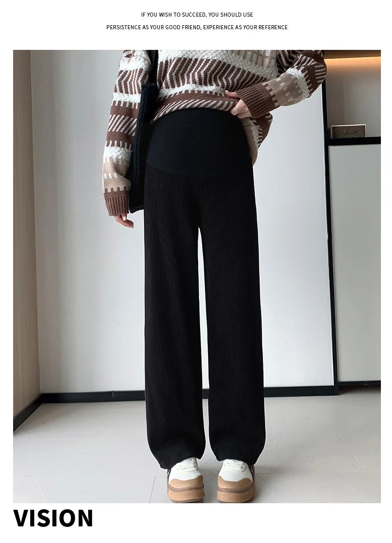 🤰 Frühling/Herbst Umstands-Hose – Straight Fit & Weit geschnitten