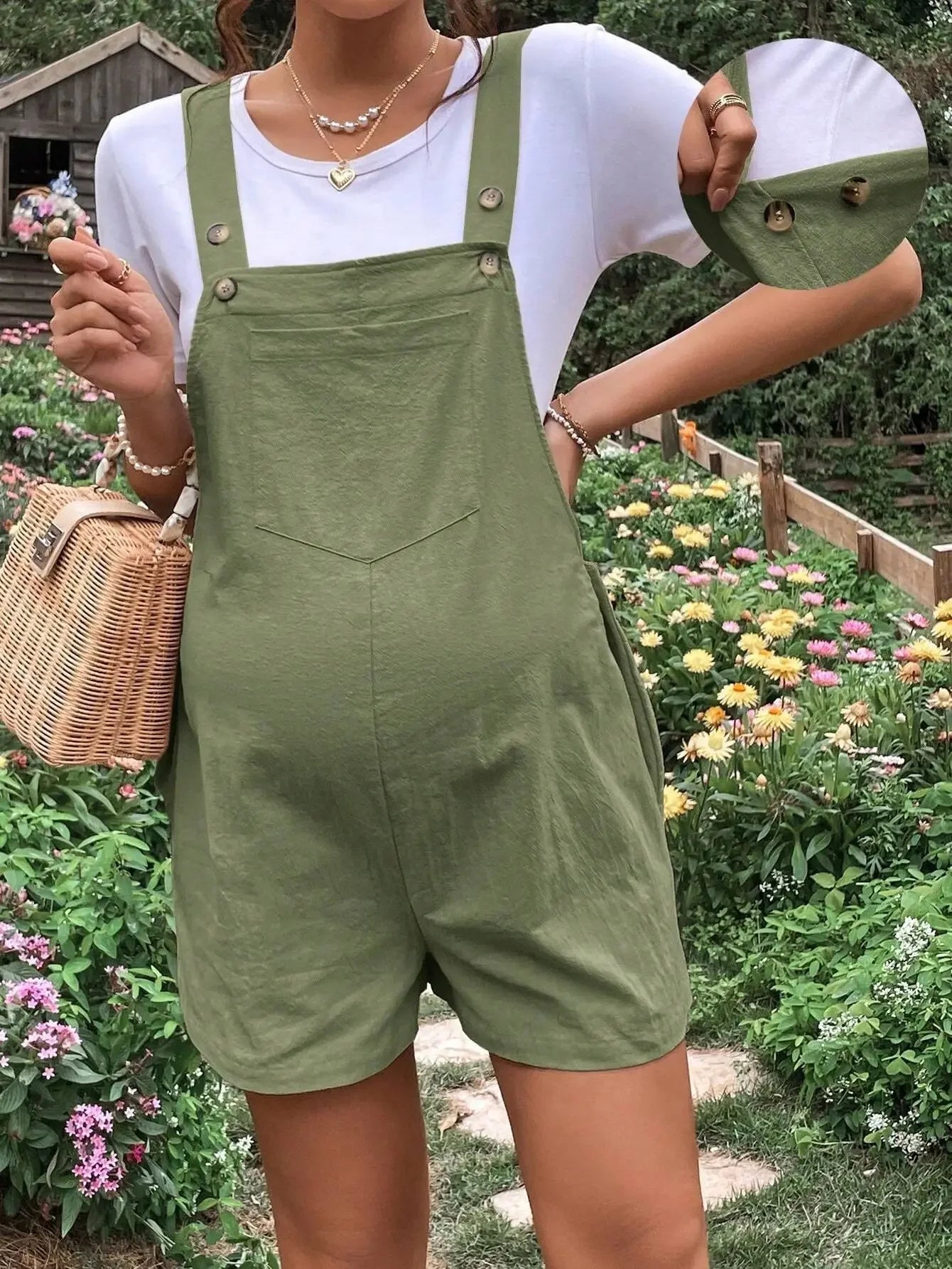 🤰 Umstands-Jumpsuit – Knielang, Sommer & Plus Size