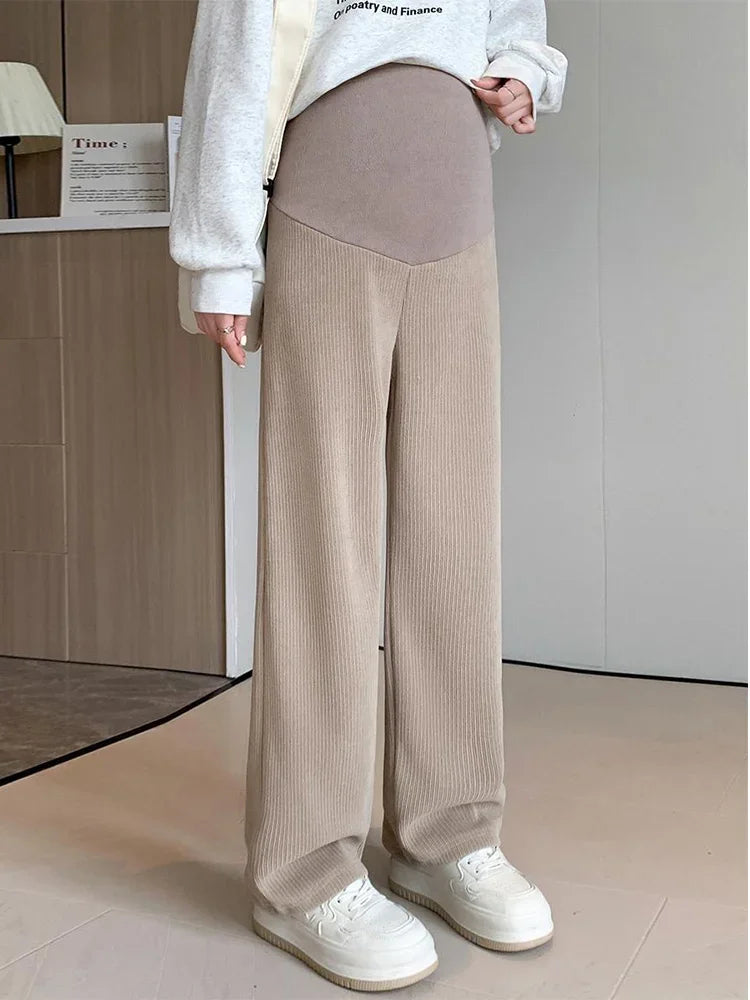 🤰 Frühling/Herbst Umstands-Hose – Straight Fit & Weit geschnitten