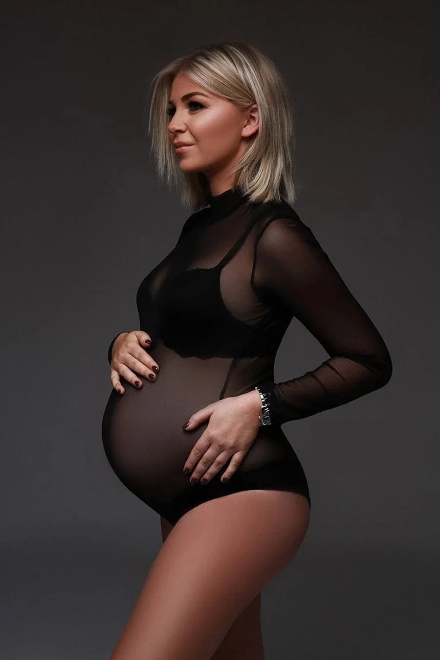 ✨ Strass-Body für Schwangere – Perfekt für Fotoshootings