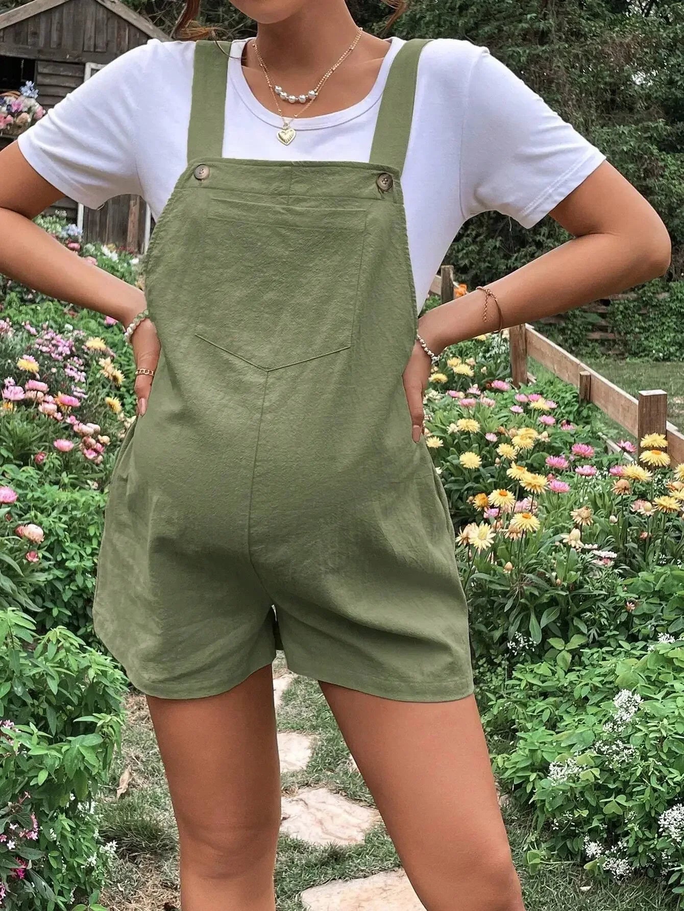 🤰 Umstands-Jumpsuit – Knielang, Sommer & Plus Size