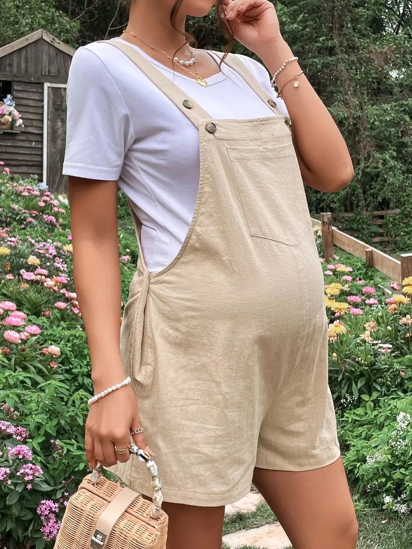 🤰 Umstands-Jumpsuit – Knielang, Sommer & Plus Size