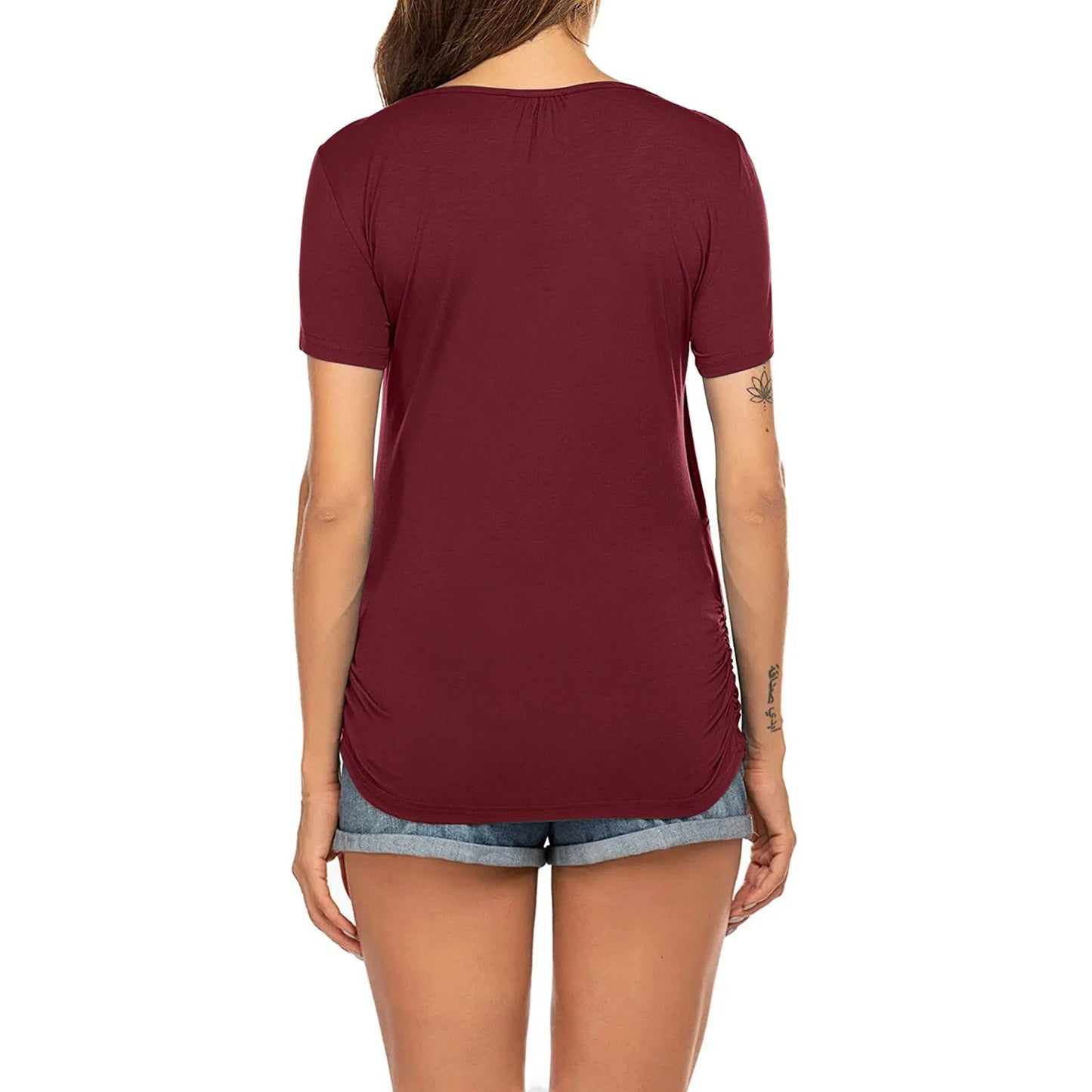 🤰 Umstands- & Stillshirt – Kurzarm, Sommer & Einfarbig