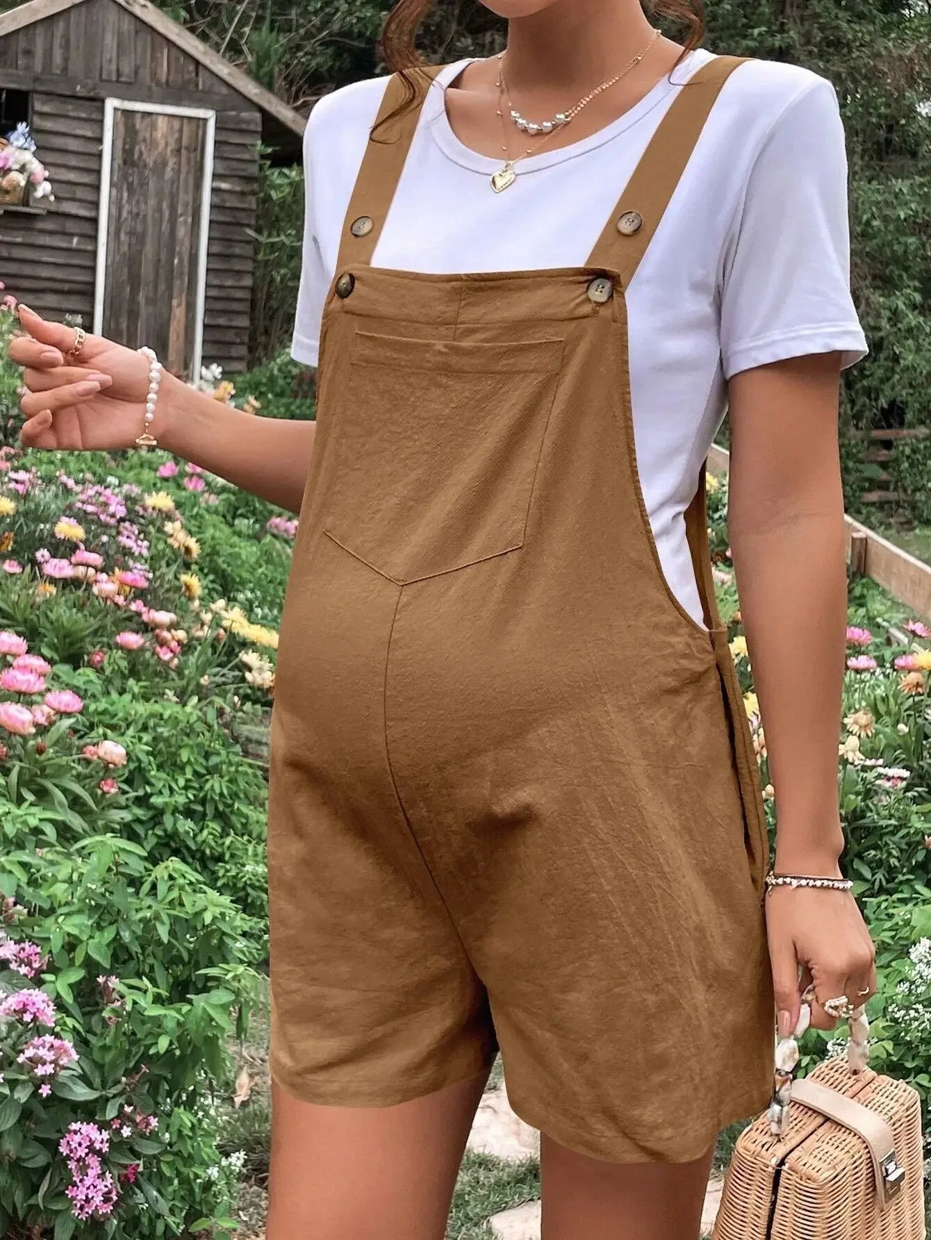 🤰 Umstands-Jumpsuit – Knielang, Sommer & Plus Size