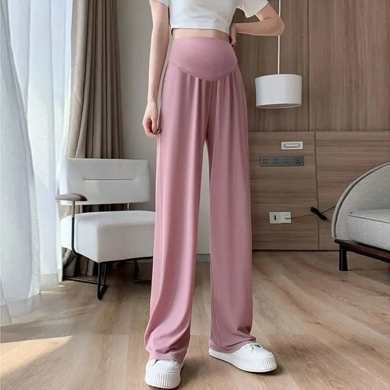 ✨ Sommer Umstandshose für Damen – Leicht, Weit & Mit Taschen 👖🌸 Luftige Ice-Silk Hose in großen Größen – perfekt für draußen & den Alltag 🌞🤰