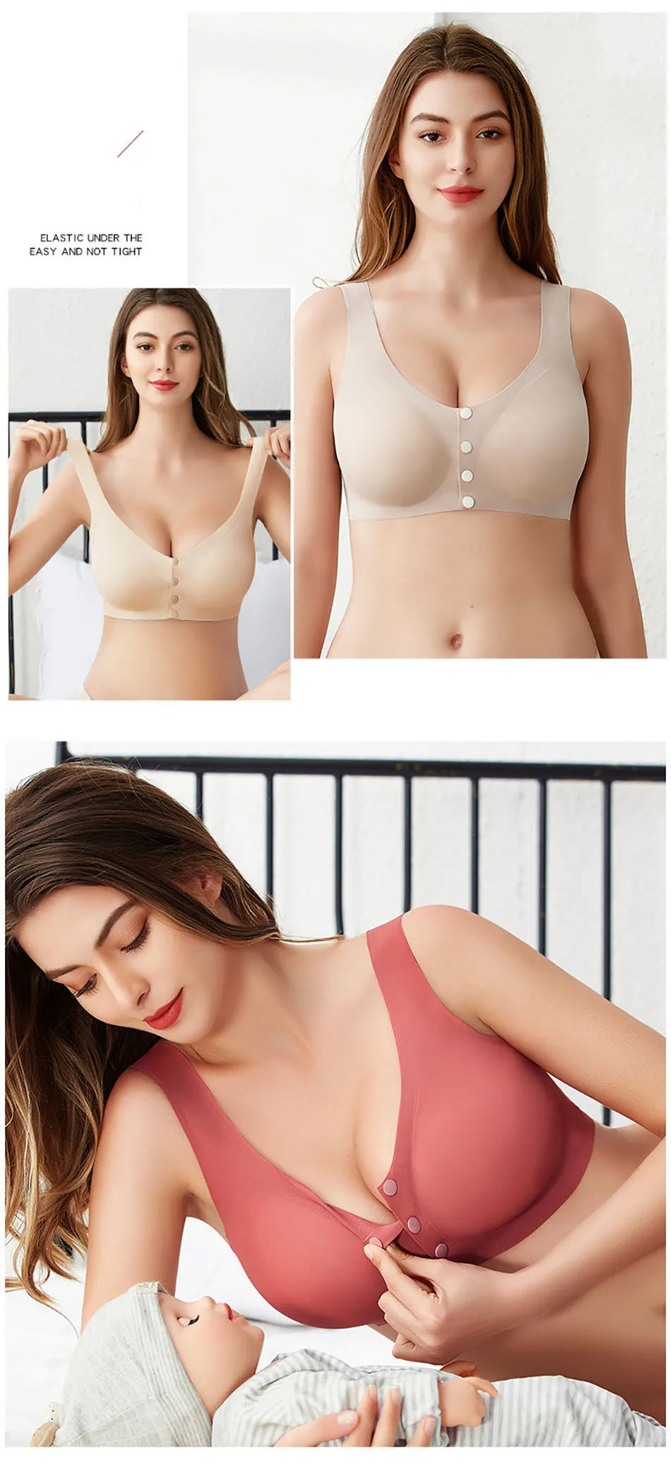 👶 Praktischer Still-BH für Damen – Front-Opening, Leicht & Komfortabel ohne Bügel