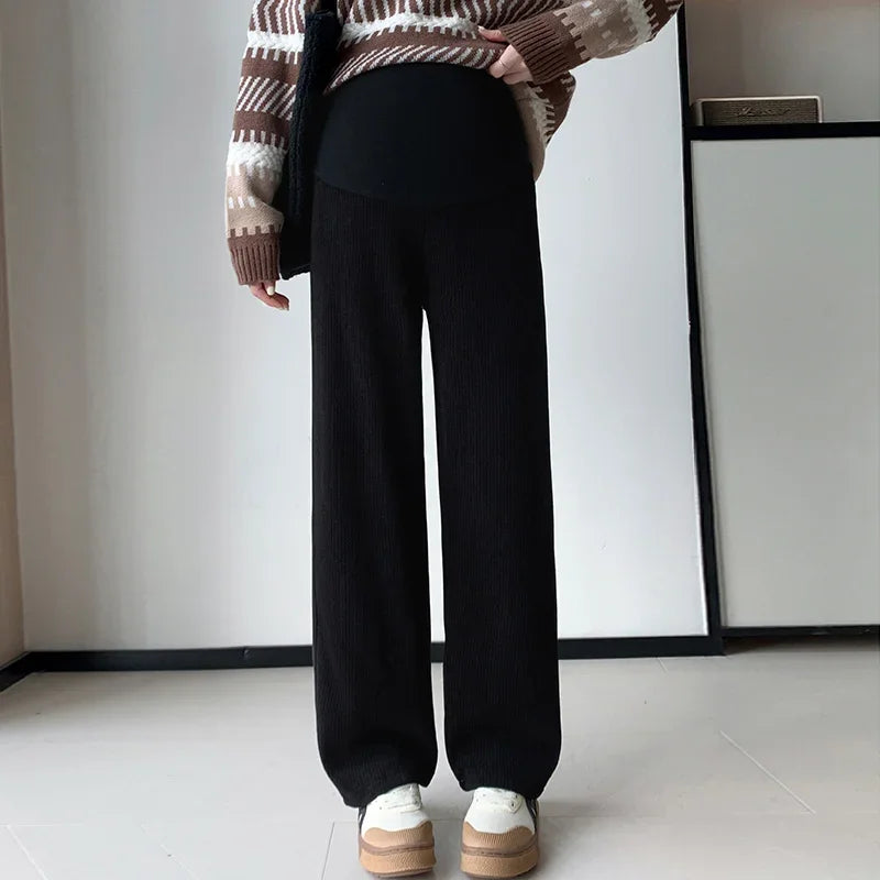 🤰 Frühling/Herbst Umstands-Hose – Straight Fit & Weit geschnitten