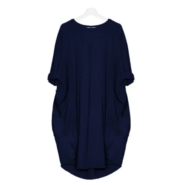 🌸 Casual Herbst-Kleid für Schwangere – Locker & Bequem