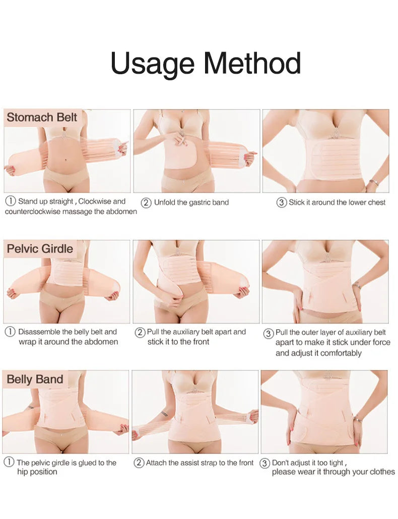 🌸 3-teiliges Korsett für Mütter – Body Shaper & Waist Wrap