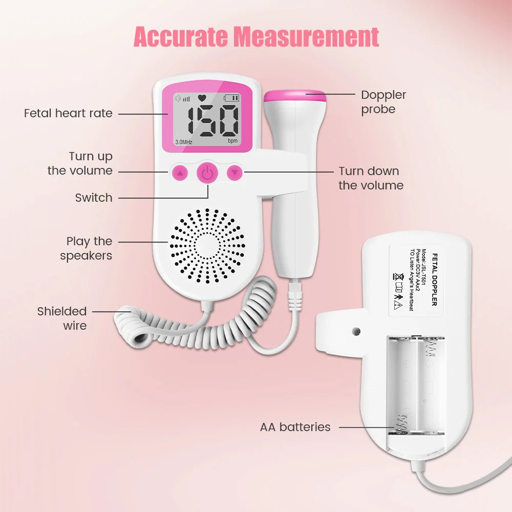 Herzfrequenz Monitor – Baby Heartbeat Detector für Zuhause 🤰👶