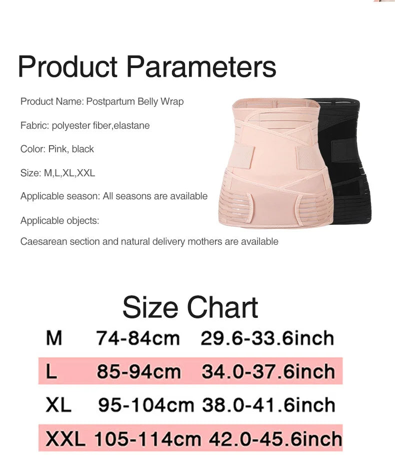 🌸 3-teiliges Korsett für Mütter – Body Shaper & Waist Wrap