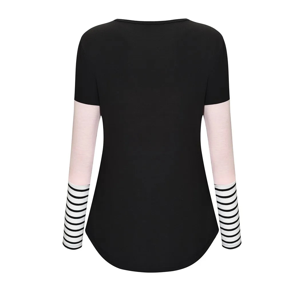 🤰 Umstands- & Stillshirt – Lässig, Gestreift & Langarm