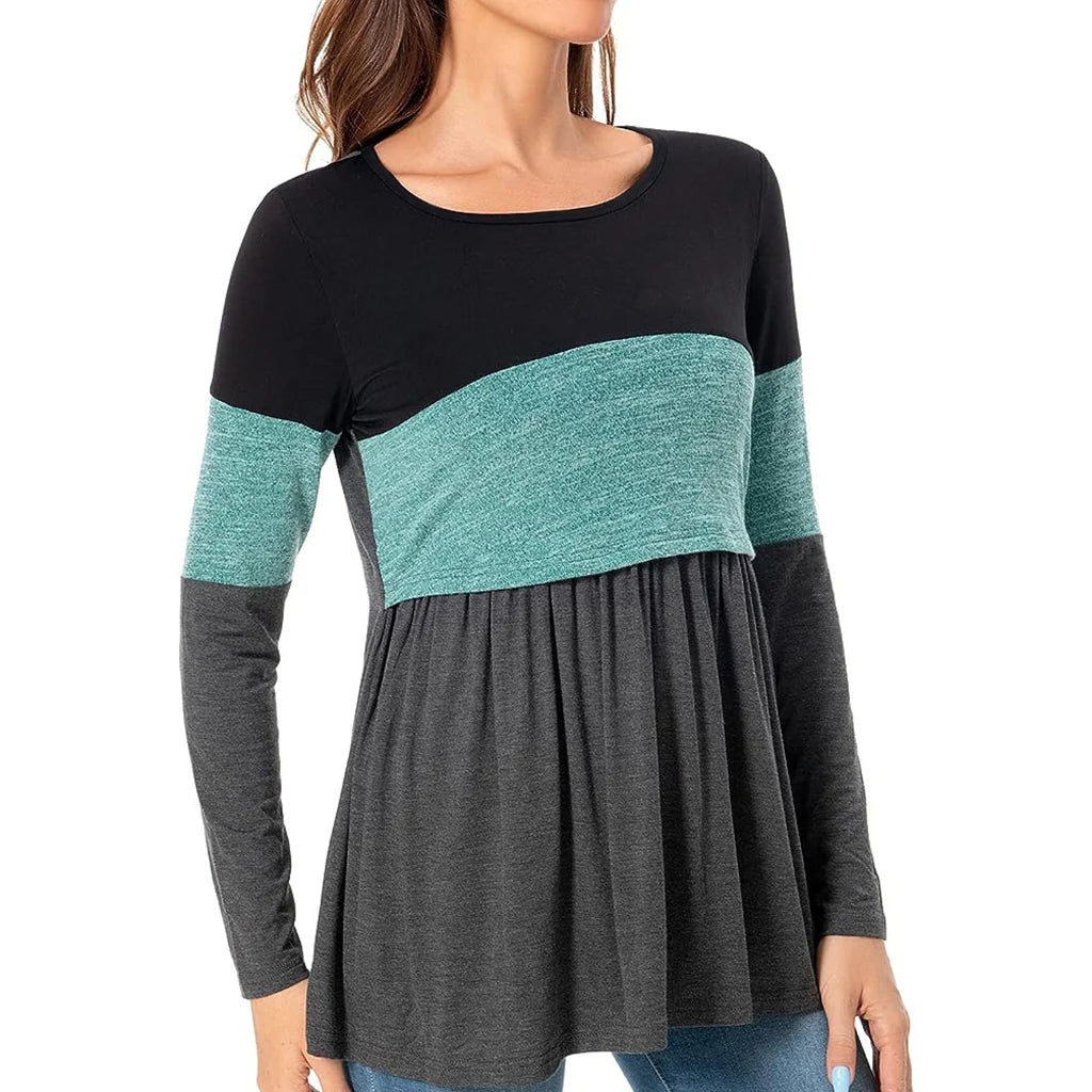 💕 Umstands-Langarmshirt – Bequem, trendy & für Schwangerschaft & Stillen