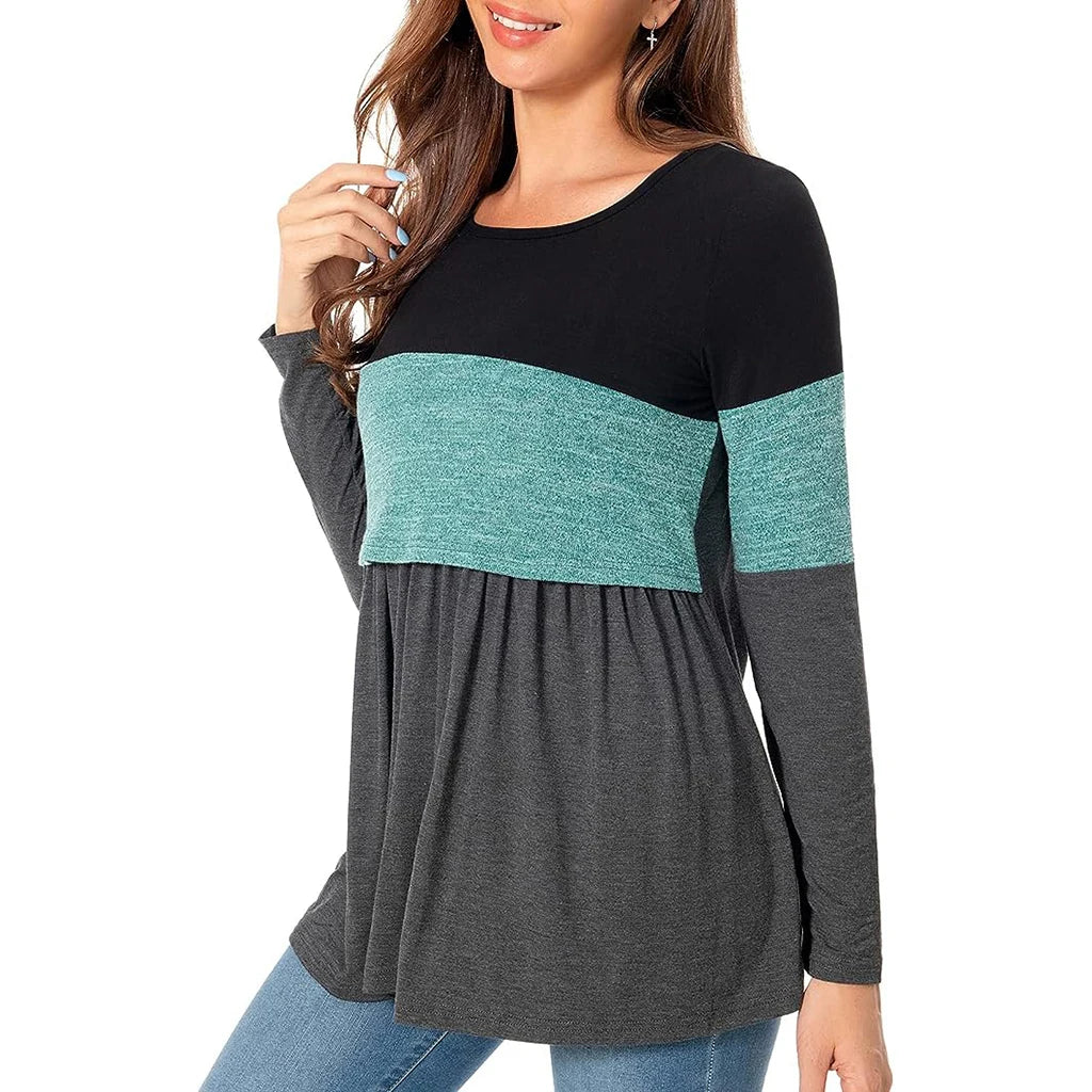 💕 Umstands-Langarmshirt – Bequem, trendy & für Schwangerschaft & Stillen