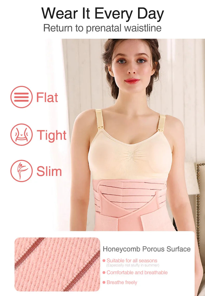 🌸 3-teiliges Korsett für Mütter – Body Shaper & Waist Wrap