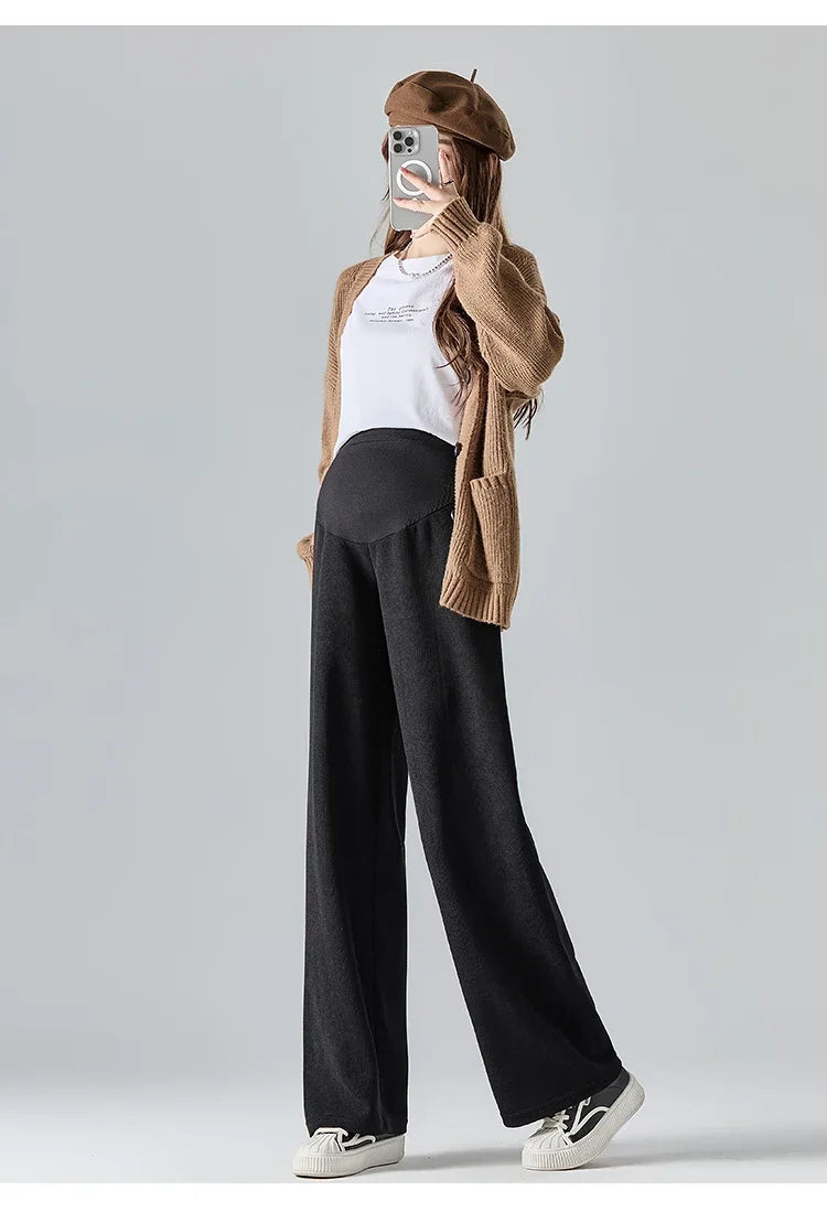 🤰Herbst/Winter Umstands-Hose – Weit & Bequem mit Elastikbund