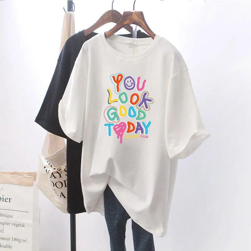 🤰 Schwangerschafts- & Stillshirt – Bequemes Kurzarm T-Shirt mit Rundhals Oberteil modern