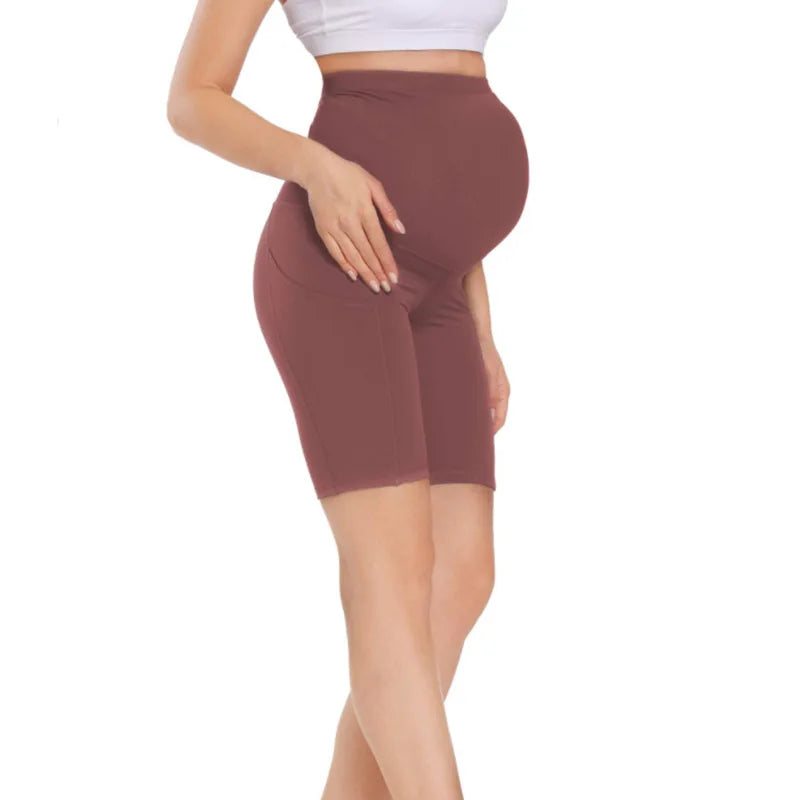 🩳 Schwangerschafts-Shorts – Bequeme Alltag & Yoga & Fitness Umstands-Leggings kurze Hose