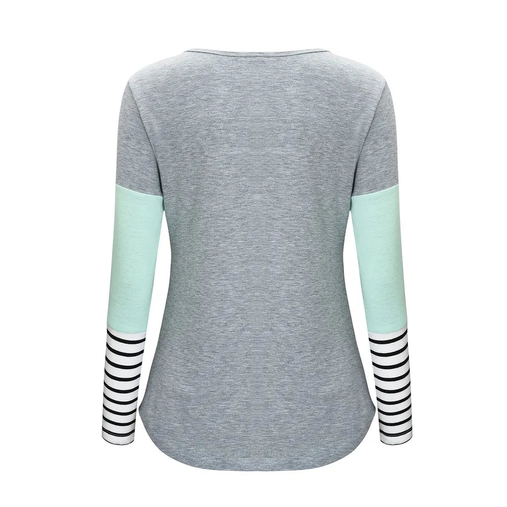 🤰 Umstands- & Stillshirt – Lässig, Gestreift & Langarm