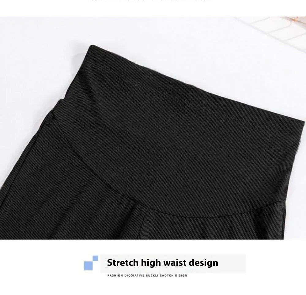 ✨ Sommer Umstandshose für Damen – Leicht, Weit & Mit Taschen 👖🌸 Luftige Ice-Silk Hose in großen Größen – perfekt für draußen & den Alltag 🌞🤰