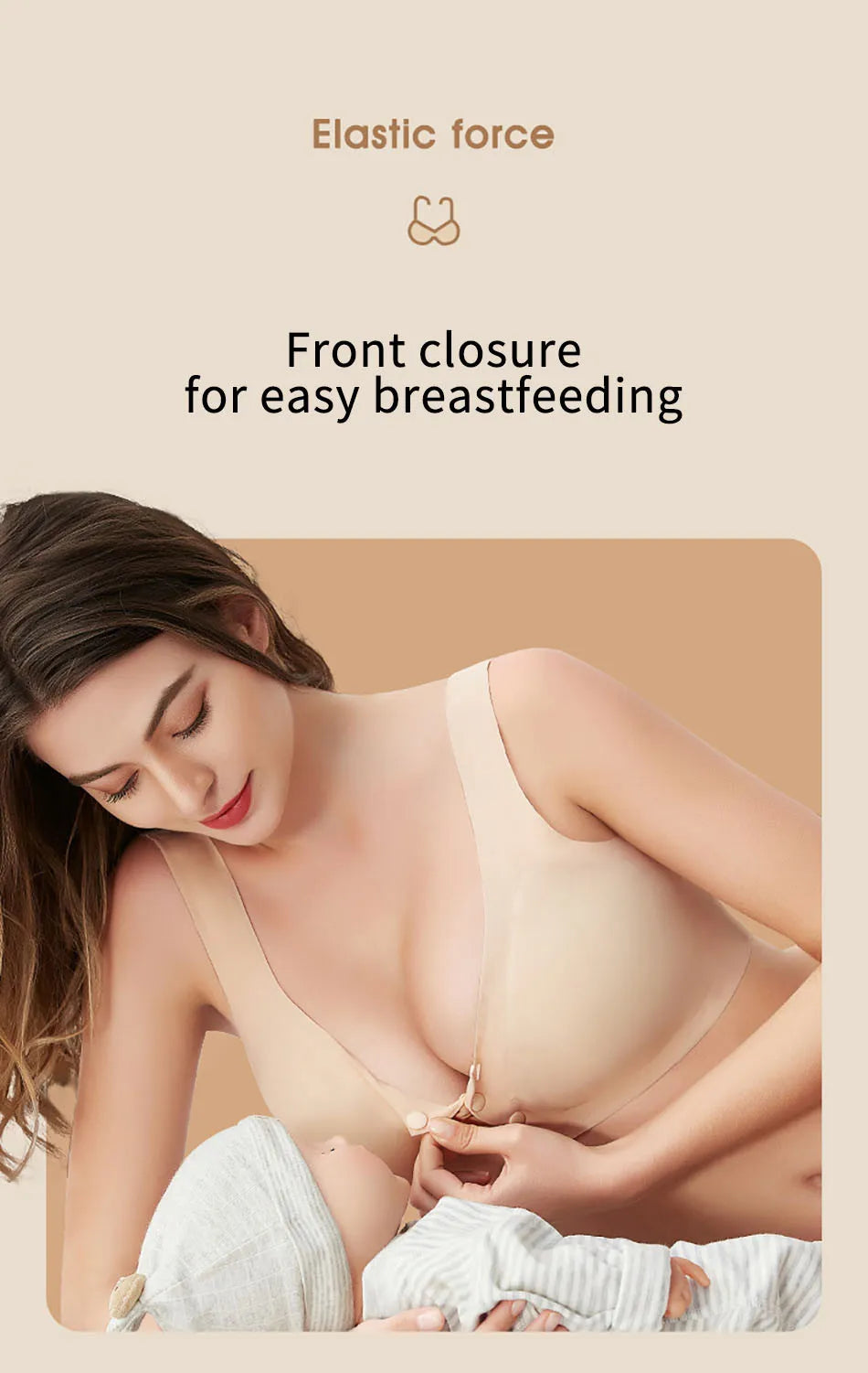 👶 Praktischer Still-BH für Damen – Front-Opening, Leicht & Komfortabel ohne Bügel