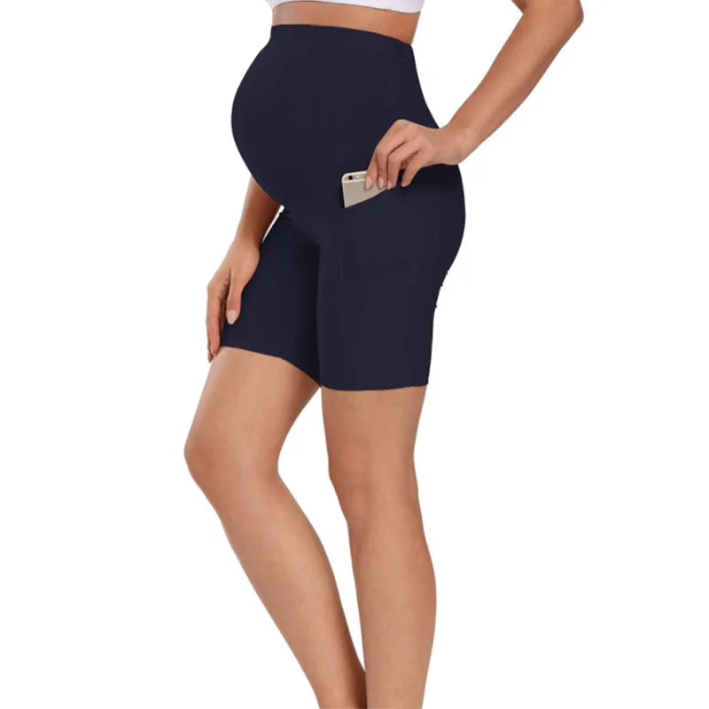 🩳 Schwangerschafts-Shorts – Bequeme Alltag & Yoga & Fitness Umstands-Leggings kurze Hose