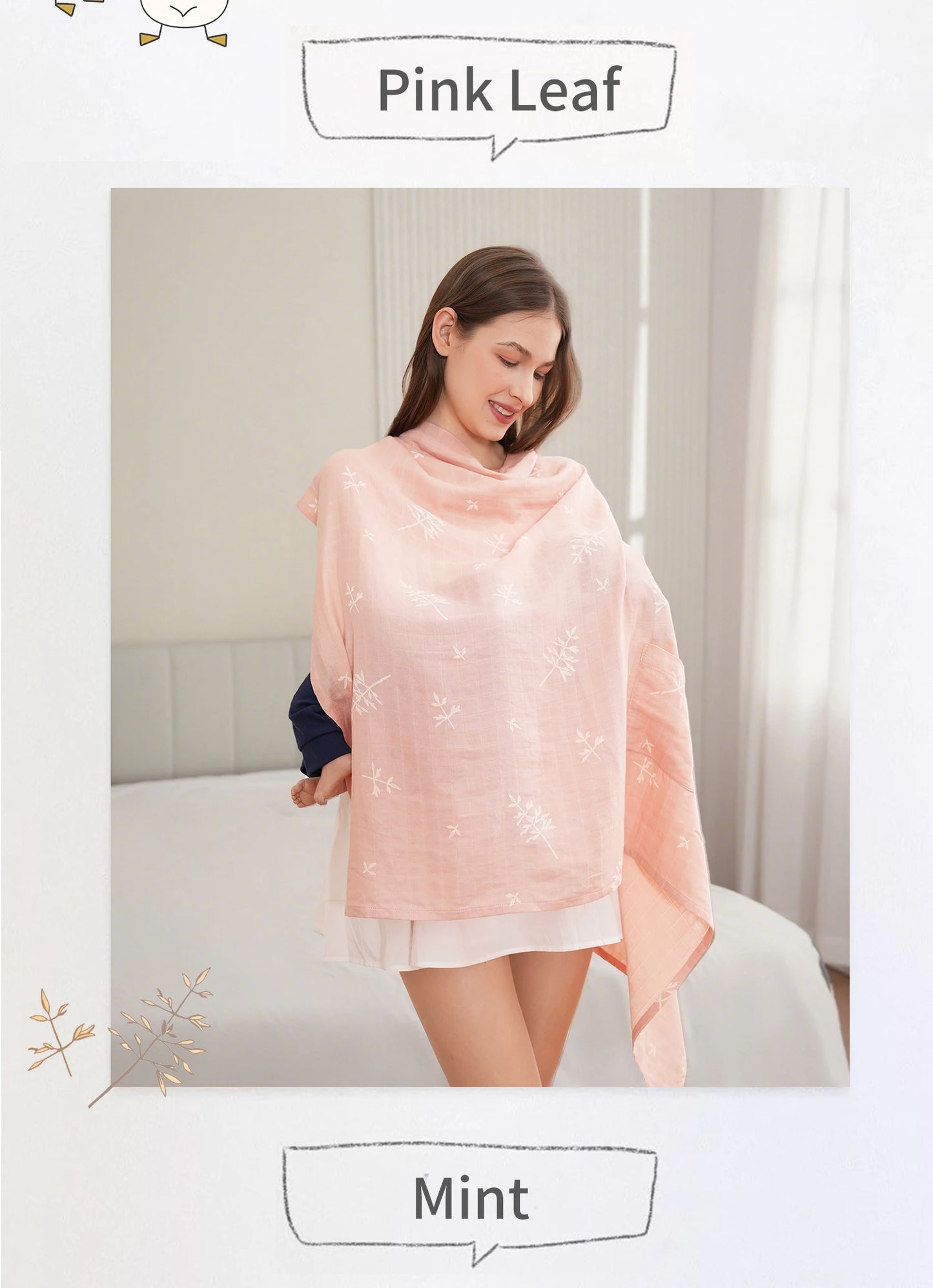 🌸 Stilltuch & Babydecke für Mamas 🤱💖
