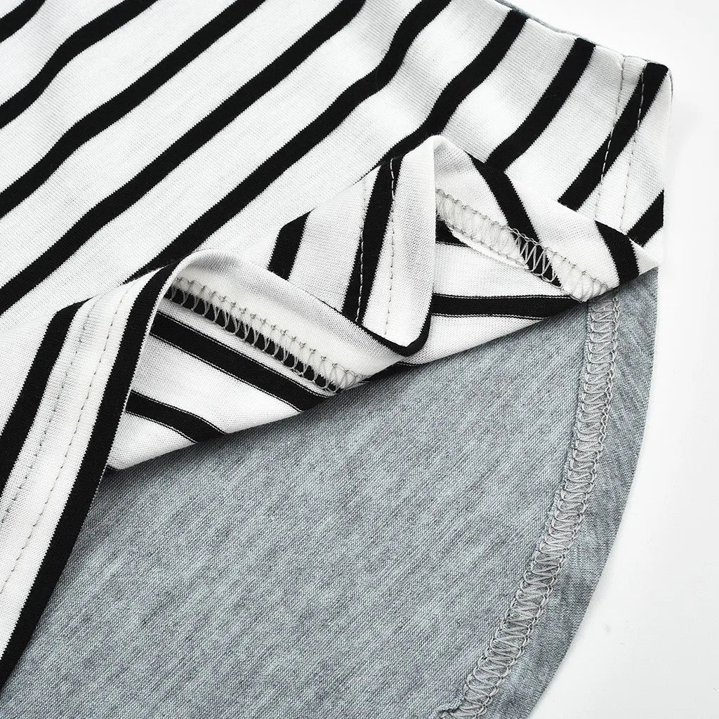 🤰 Umstands- & Stillshirt – Lässig, Gestreift & Langarm
