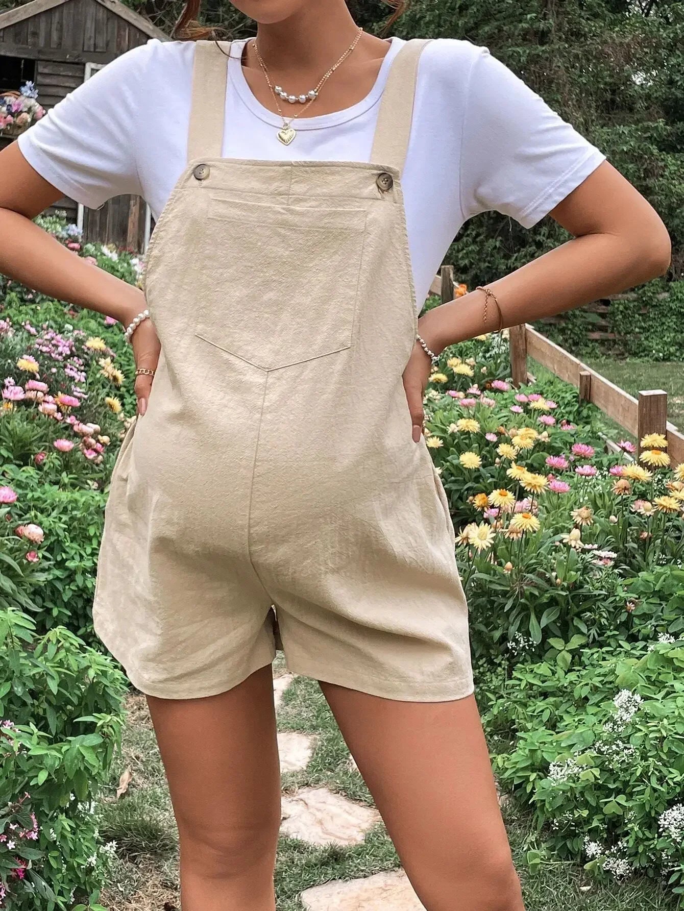 🤰 Umstands-Jumpsuit – Knielang, Sommer & Plus Size