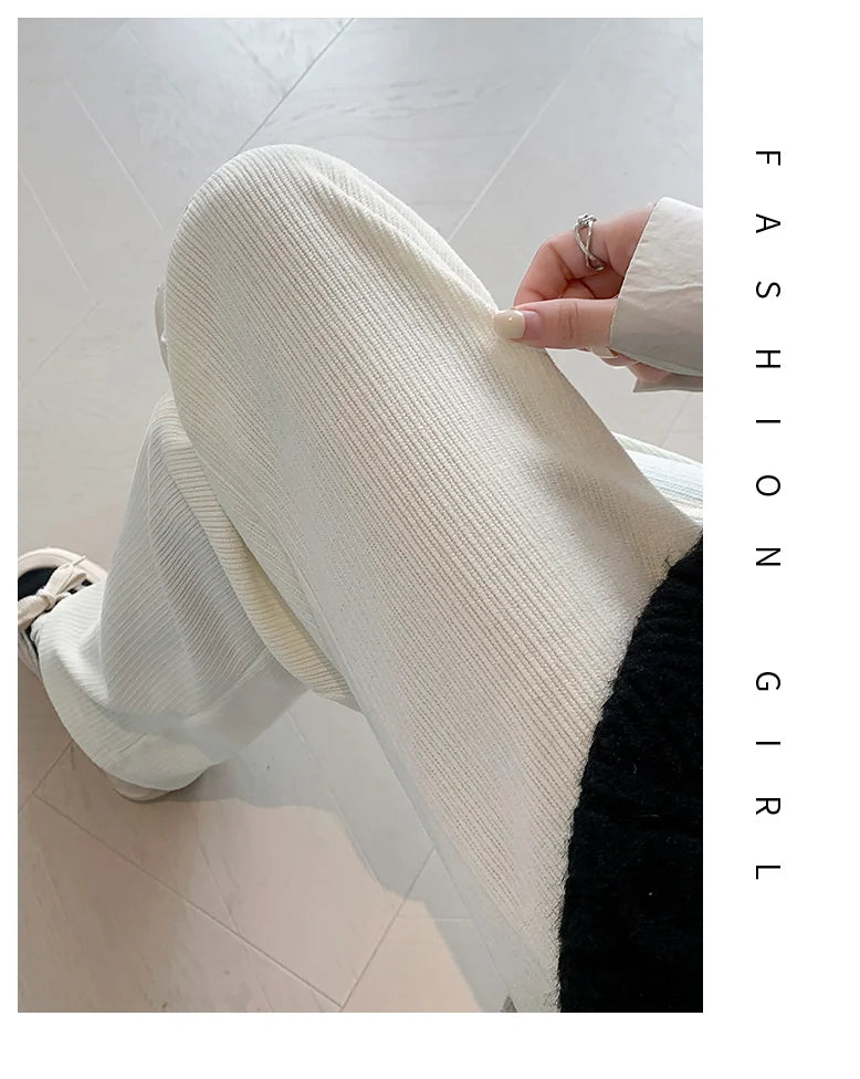 🤰 Frühling/Herbst Umstands-Hose – Straight Fit & Weit geschnitten