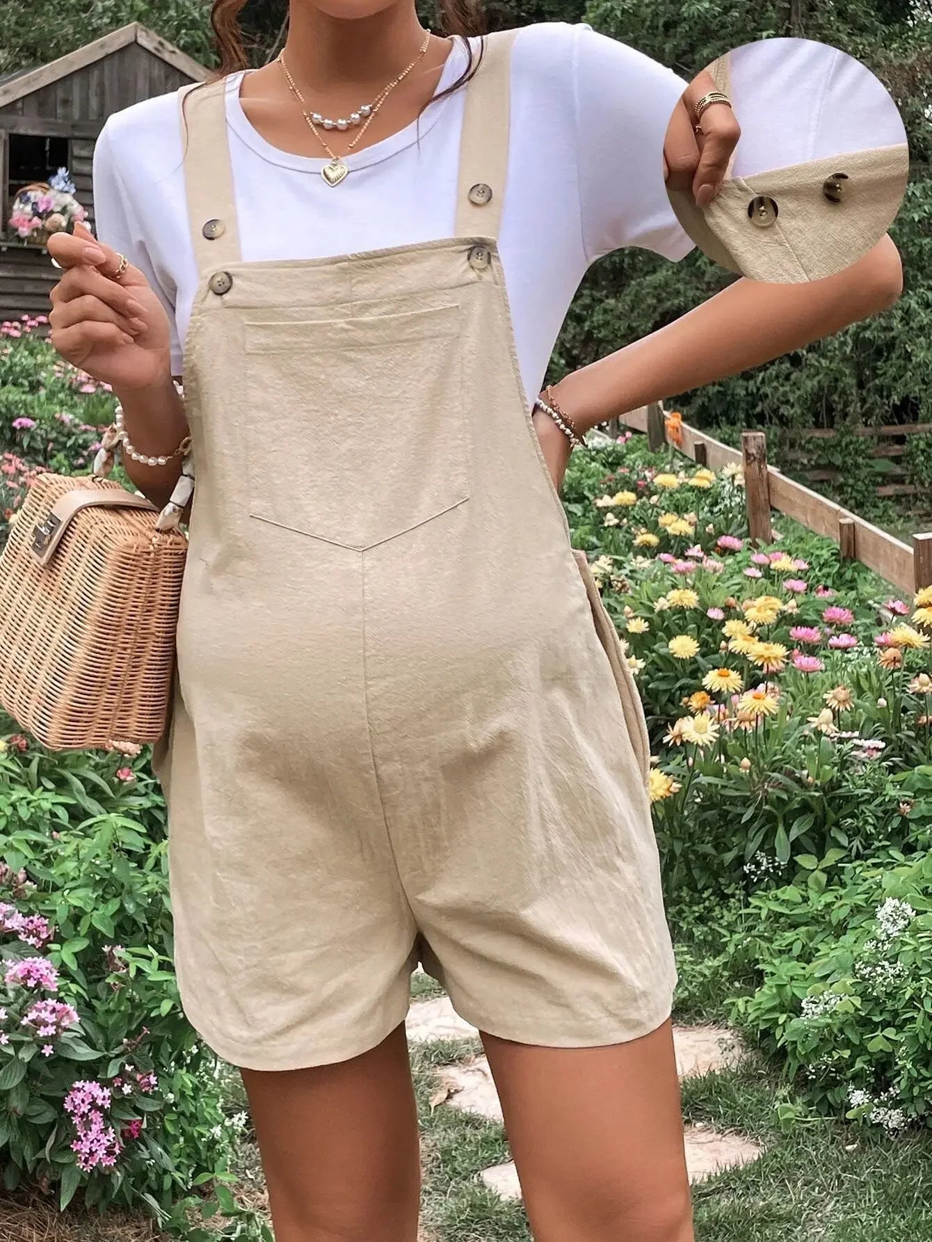 🤰 Umstands-Jumpsuit – Knielang, Sommer & Plus Size