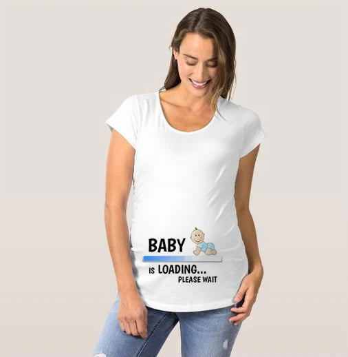 🤰 Beliebtes Umstands-T-Shirt – Lustiger Print für trendige Mamas