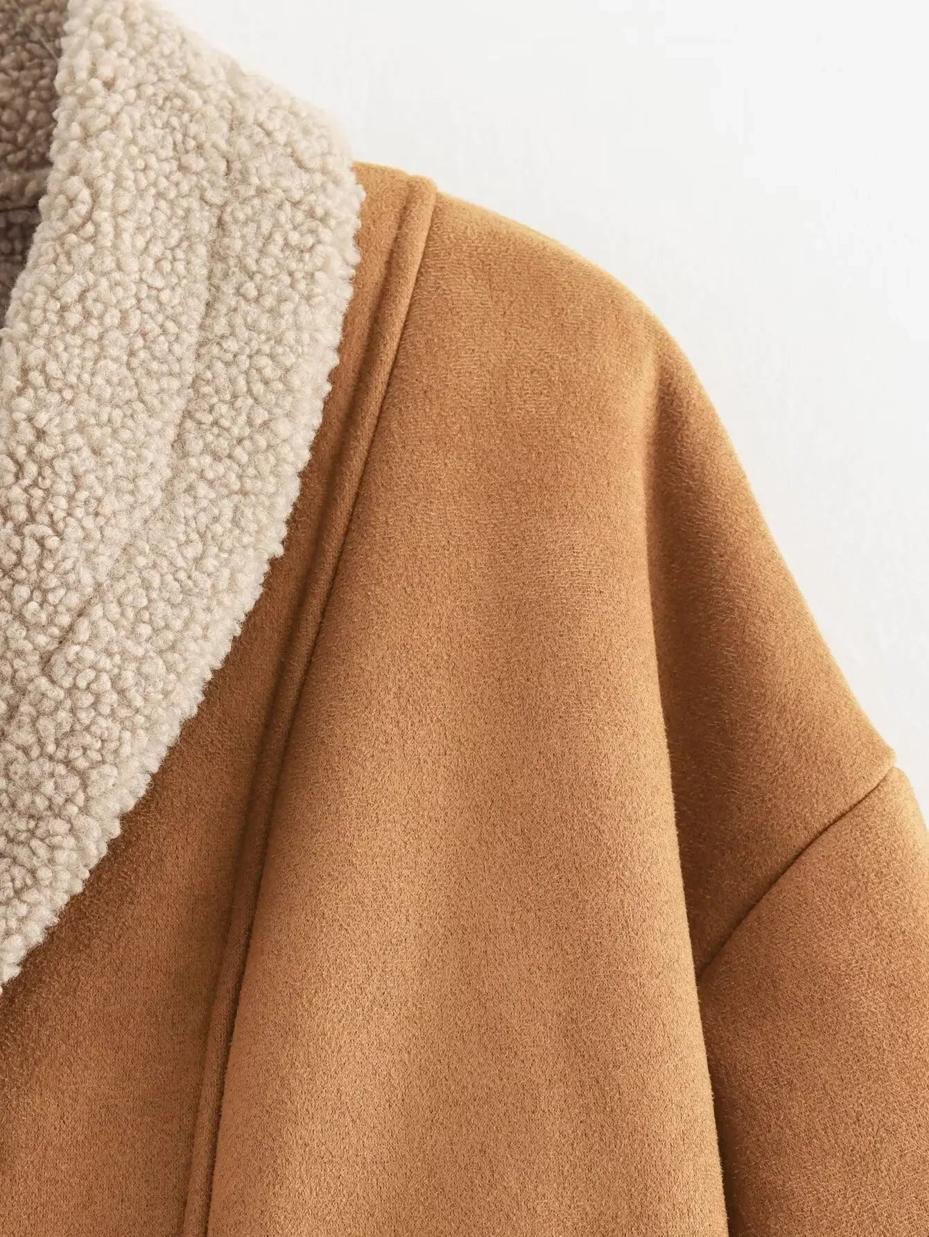 💕 Loose Fit Umstandsjacke – Fleece gefüttert, Herbst/Winter Outfit