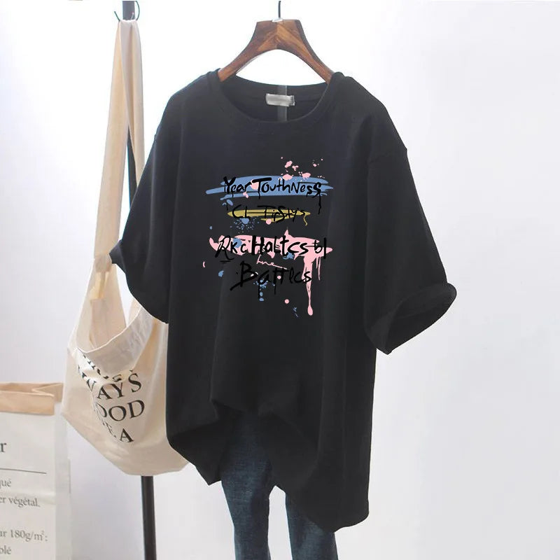 🤰 Schwangerschafts- & Stillshirt – Bequemes Kurzarm T-Shirt mit Rundhals Oberteil modern