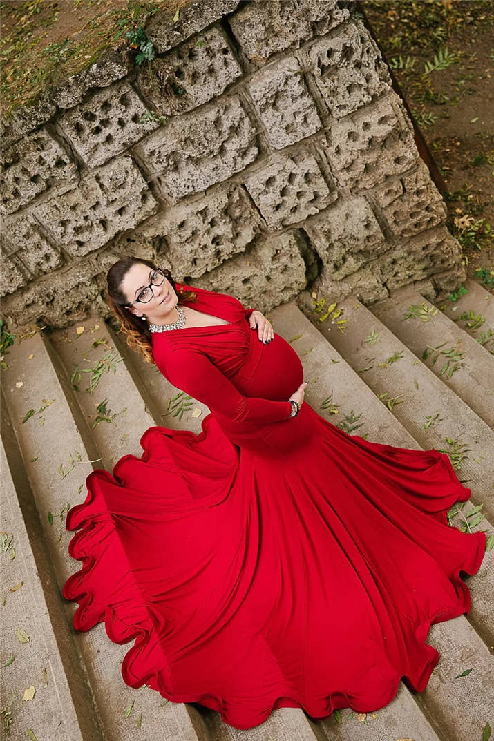 Umstandskleid für Fotoshootings oder besondere Momente während deiner Schwangerschaft