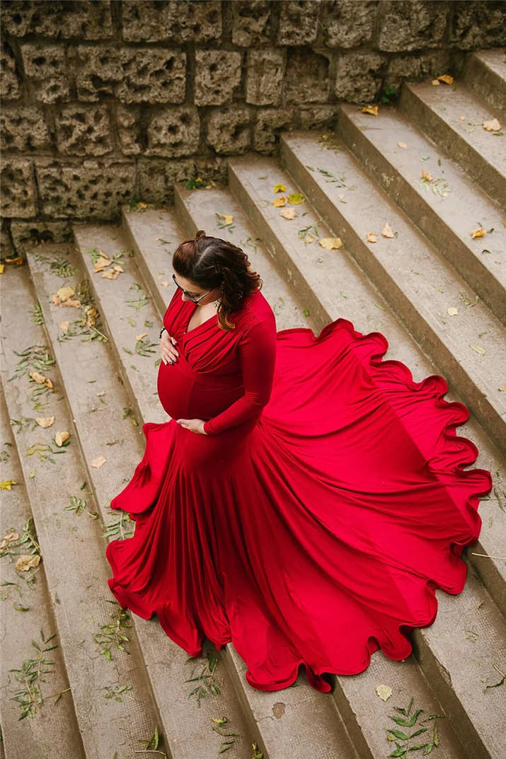 Umstandskleid für Fotoshootings oder besondere Momente während deiner Schwangerschaft