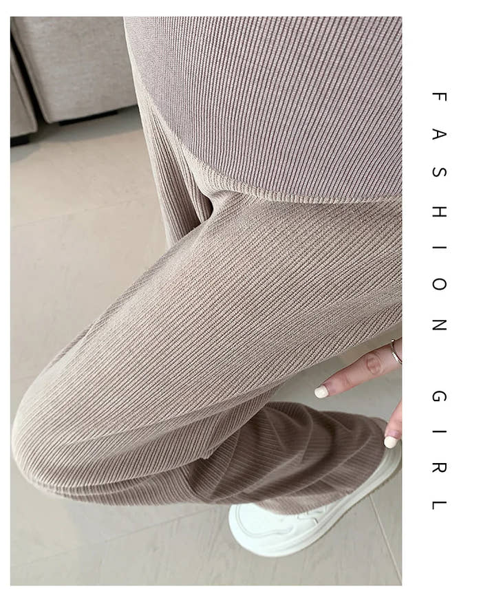 🤰 Frühling/Herbst Umstands-Hose – Straight Fit & Weit geschnitten