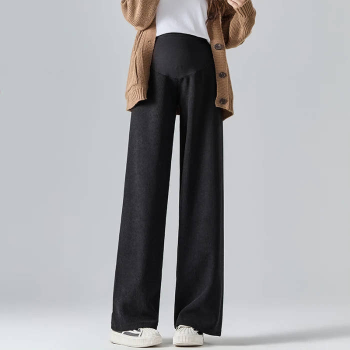 🤰Herbst/Winter Umstands-Hose – Weit & Bequem mit Elastikbund