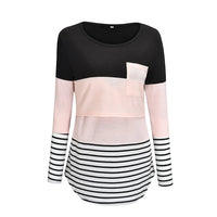 🤰 Umstands- & Stillshirt – Lässig, Gestreift & Langarm