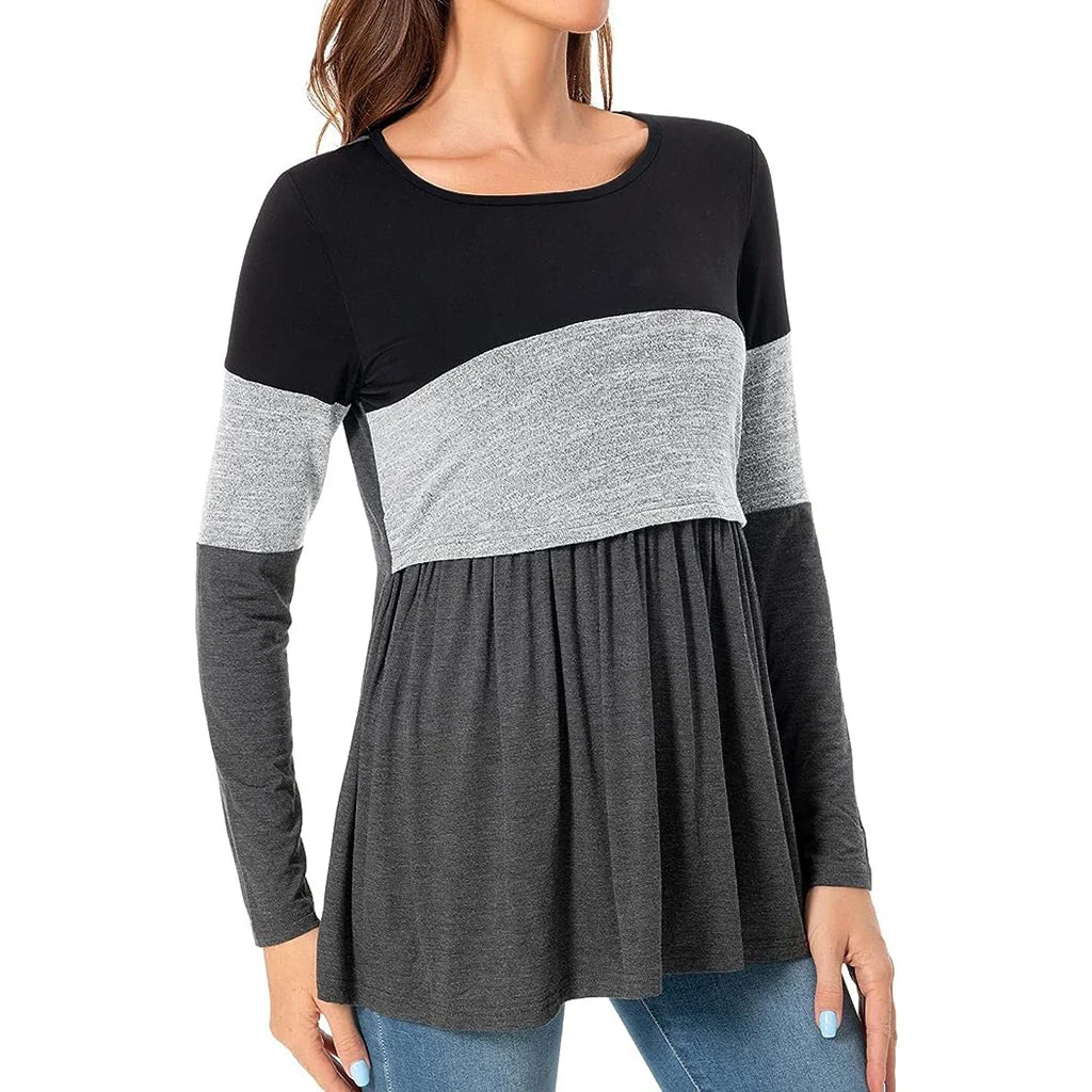 💕 Umstands-Langarmshirt – Bequem, trendy & für Schwangerschaft & Stillen