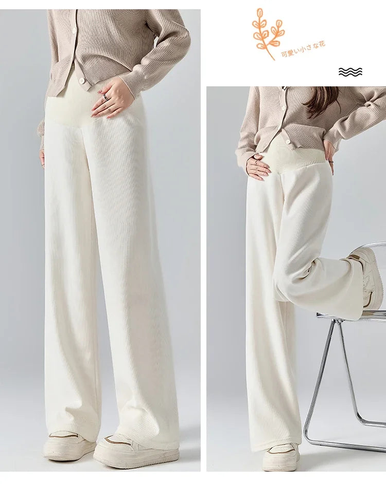 🤰Herbst/Winter Umstands-Hose – Weit & Bequem mit Elastikbund