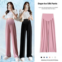 ✨ Sommer Umstandshose für Damen – Leicht, Weit & Mit Taschen 👖🌸 Luftige Ice-Silk Hose in großen Größen – perfekt für draußen & den Alltag 🌞🤰