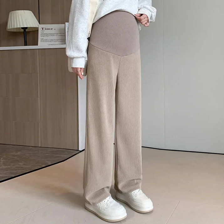 🤰 Frühling/Herbst Umstands-Hose – Straight Fit & Weit geschnitten