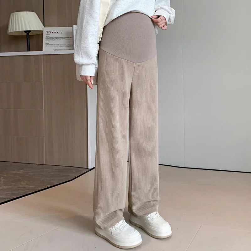🤰 Frühling/Herbst Umstands-Hose – Straight Fit & Weit geschnitten