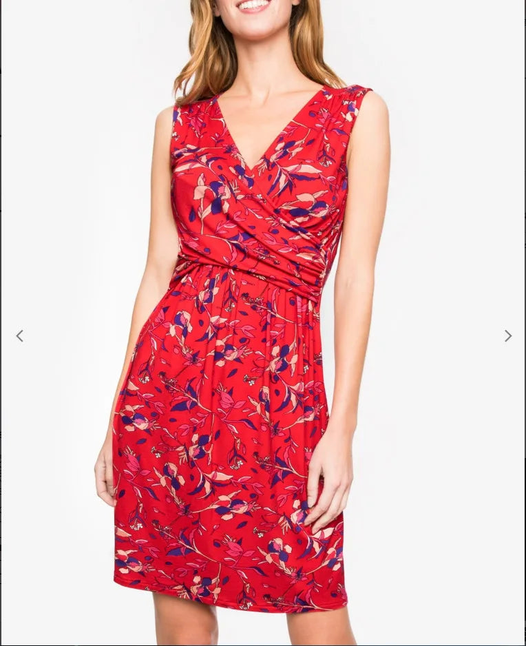 🤰 Sommer Umstands- & Stillkleid – Bedruckt, Ärmellos & V-Ausschnitt