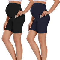 🩳 Schwangerschafts-Shorts – Bequeme Alltag & Yoga & Fitness Umstands-Leggings kurze Hose